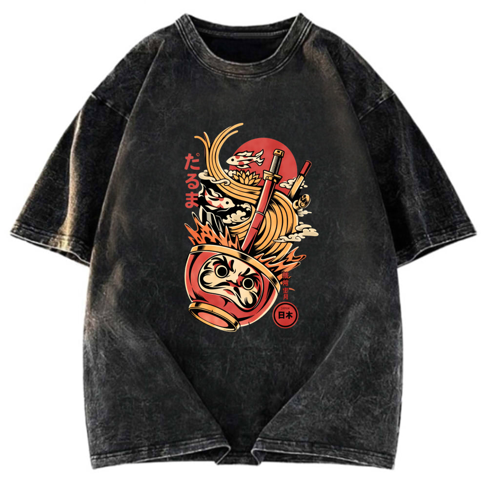 Tokyosol Daruma Ramen Japanese Art Classic T Shirt