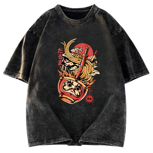 Tokyosol Daruma Ramen Japanese Art Classic T Shirt