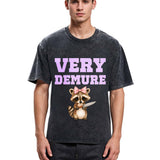 Tokyosol Very Demure Raccoon Washed T Shirt