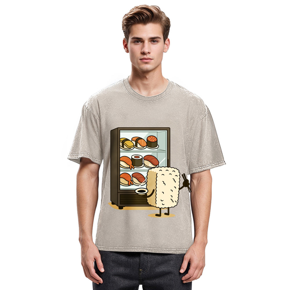 Tokyosol Rice Ball Is Choosing Sushi Washed T Shirt