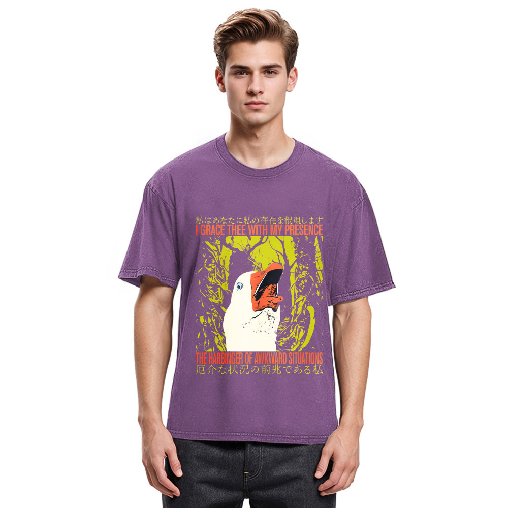 Tokyosol The Harbinger Of Awkward Situations Goose Washed T Shirt