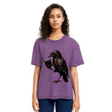 Tokyosol Vintage Raven Book Washed T Shirt