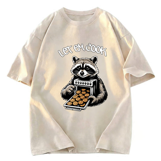 Tokyosol Let Em Cook Raccoon Washed T Shirt