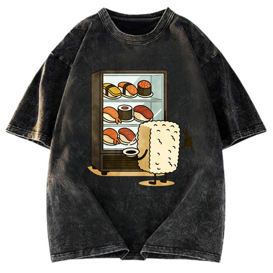 Tokyosol Rice Ball Is Choosing Sushi Washed T Shirt