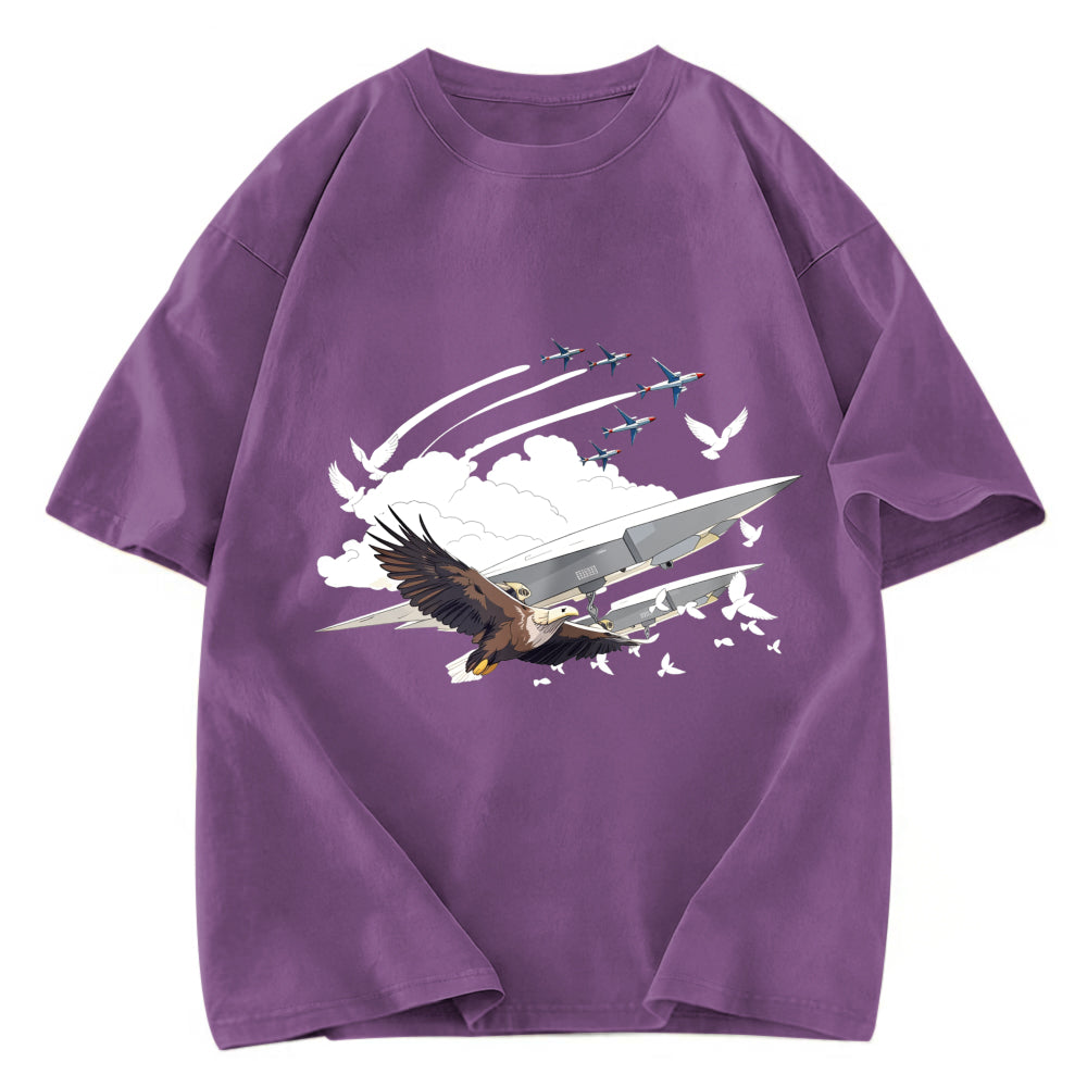 Tokyosol Eagle And Drone Washed T Shirt