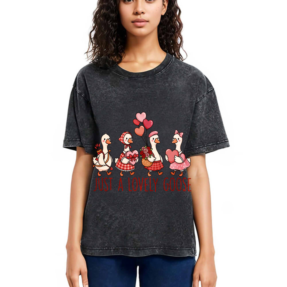 Tokyosol Just A Lovely Goose Crop T Shirt