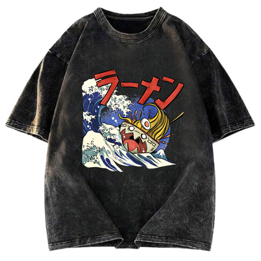 Tokyosol Ramen Seas Wave Washed T Shirt