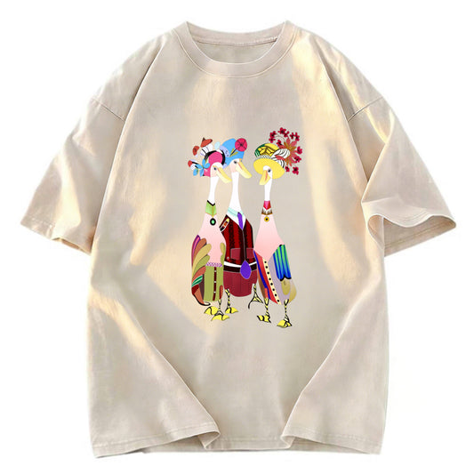 Tokyosol Fashion Duck Washed T Shirt