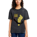 Tokyosol Hokusai Museum Flower And Bird Washed T Shirt