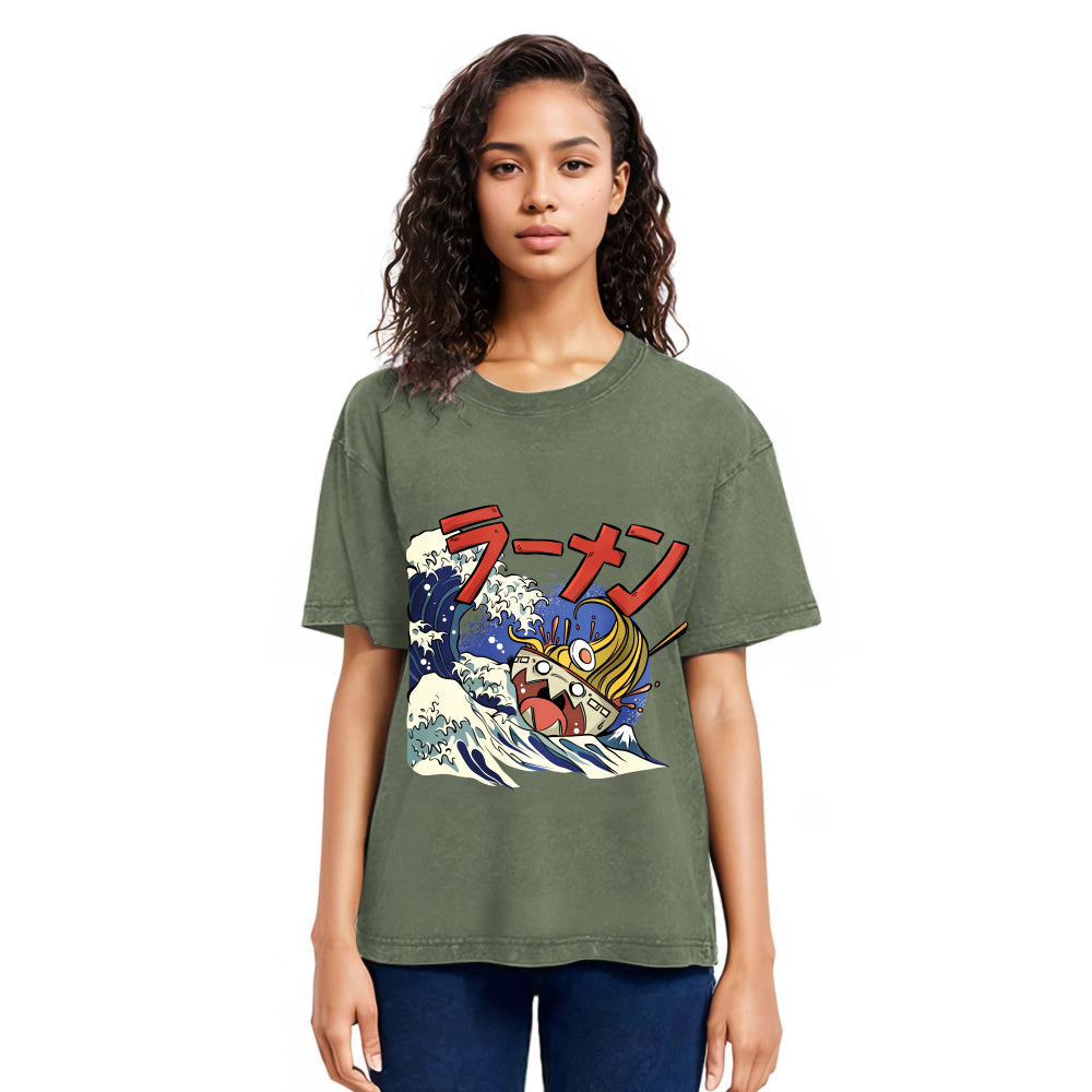 Tokyosol Ramen Seas Wave Washed T Shirt