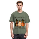 Tokyosol Funny Goose Halloween Washed T Shirt