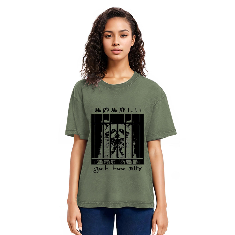 Tokyosol Raccoon Got Too Silly Classic T Shirt