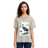 Tokyosol The Graceful Crane Washed T Shirt