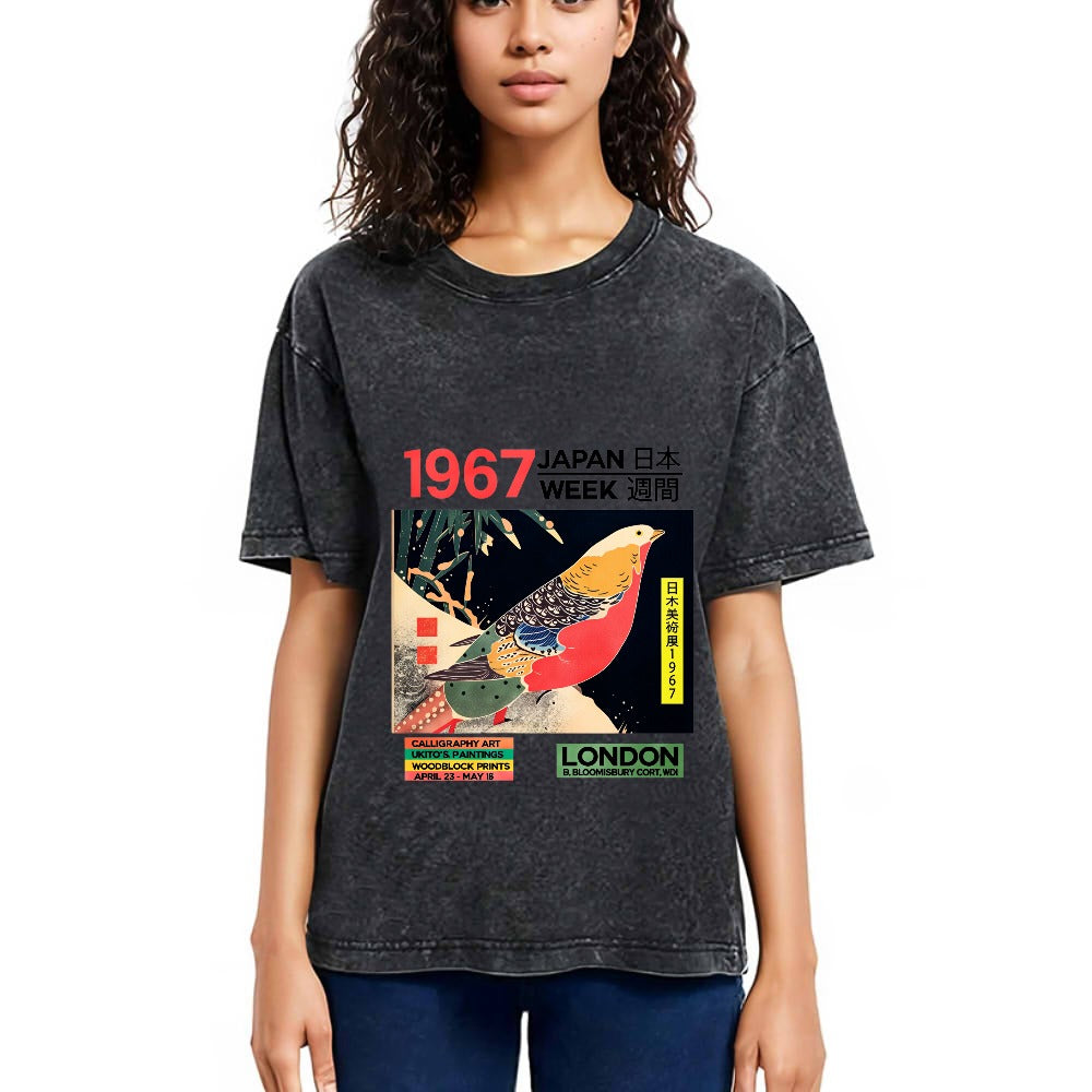 Tokyosol Art Studio Exhibition Japanese Washed T Shirt