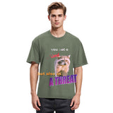 Tokyosol Viral Raccoon Meme Washed T Shirt