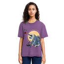 Tokyosol Cute Japanese Sushi Cat Washed T Shirt