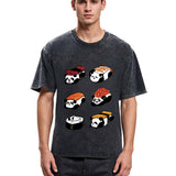 Tokyosol Panda Sushi Washed T Shirt