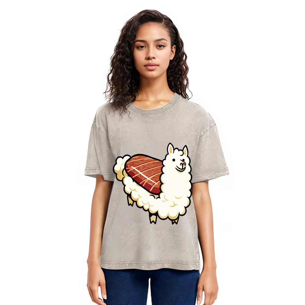 Tokyosol Alpaca Sushi Washed T Shirt