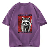 Tokyosol Raccoon Vintage Japanese Washed T Shirt