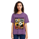 Tokyosol More Ramen Less Drama Panda Washed T-Shirt