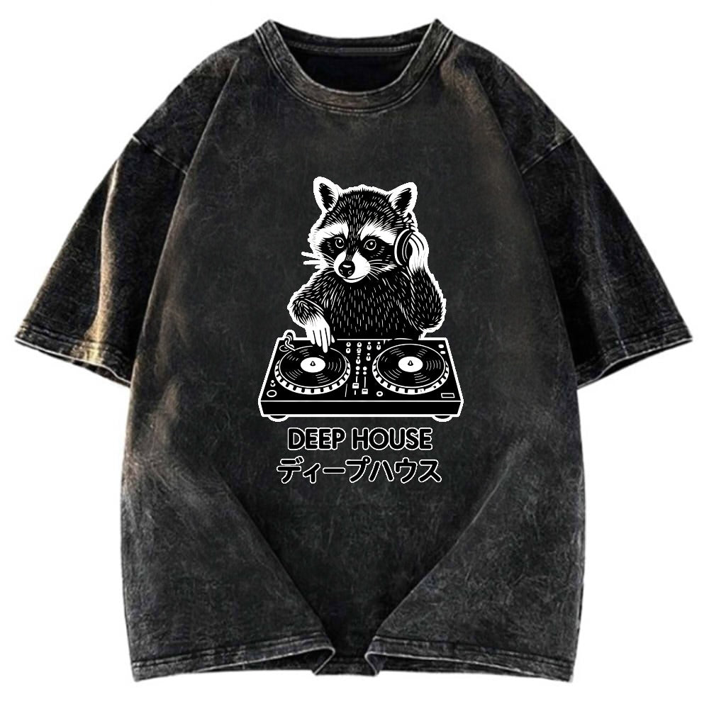 Tokyosol Dj Raccoon Washed T Shirt