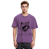 Tokyosol Stupid Raccoon Funny Washed T Shirt