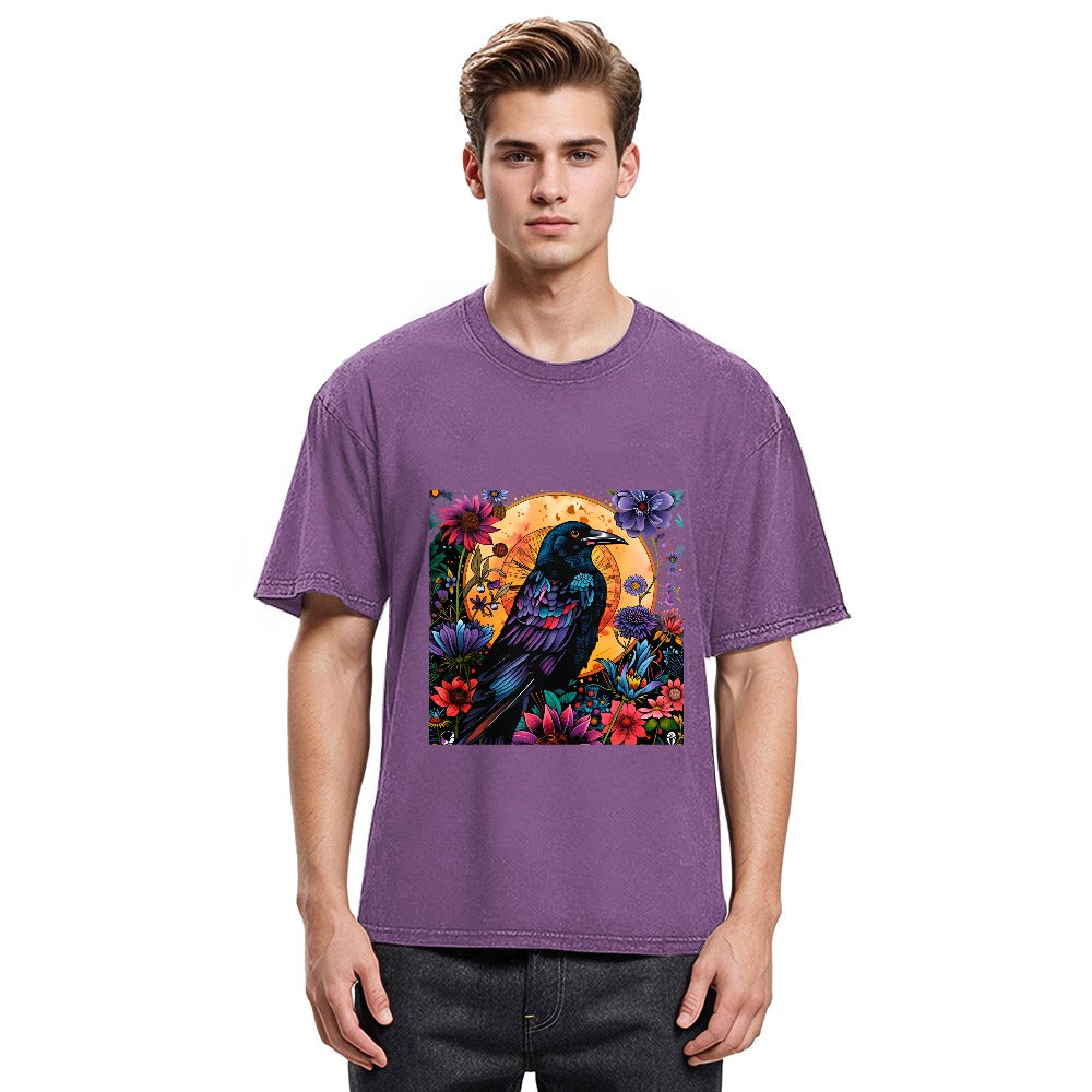 Tokyosol Mandala Crow Washed T Shirt