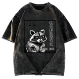 Tokyosol Japanese Wild Raccoon Washed T Shirt