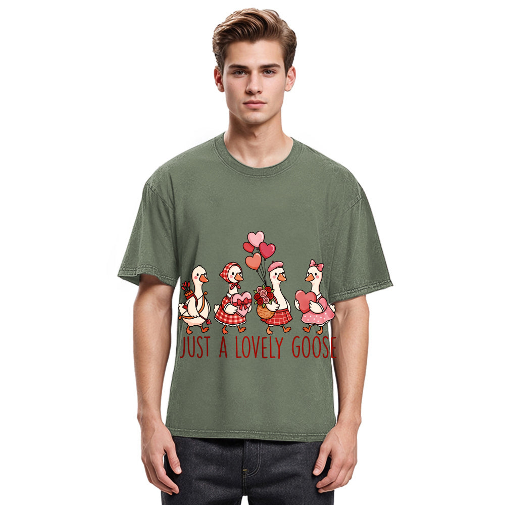 Tokyosol Just A Lovely Goose Crop T Shirt