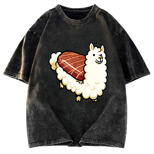 Tokyosol Alpaca Sushi Washed T Shirt
