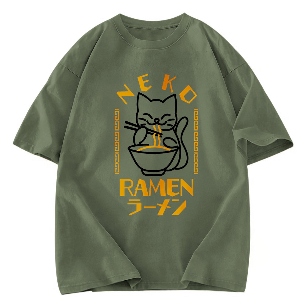 Tokyosol Cat Obsessed With Ramen Classic T-Shirt