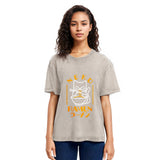 Tokyosol Cat Obsessed With Ramen Washed T Shirt