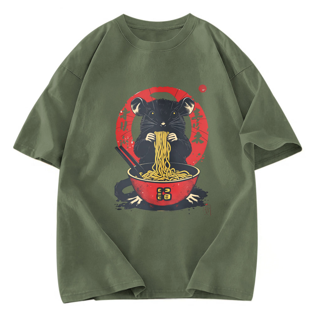 Tokyosol Retro Rat Ramen Washed T Shirt