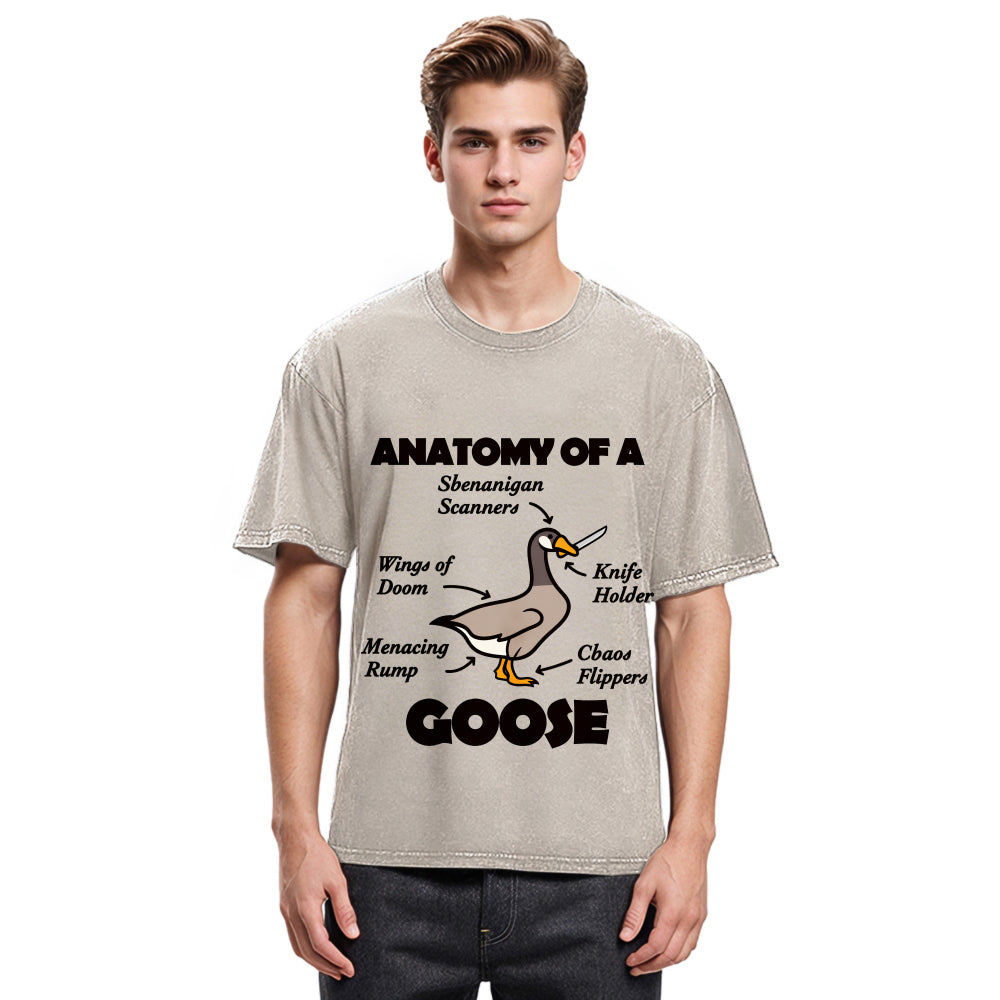 Tokyosol Anatomy Of A Goose Washed T Shirt