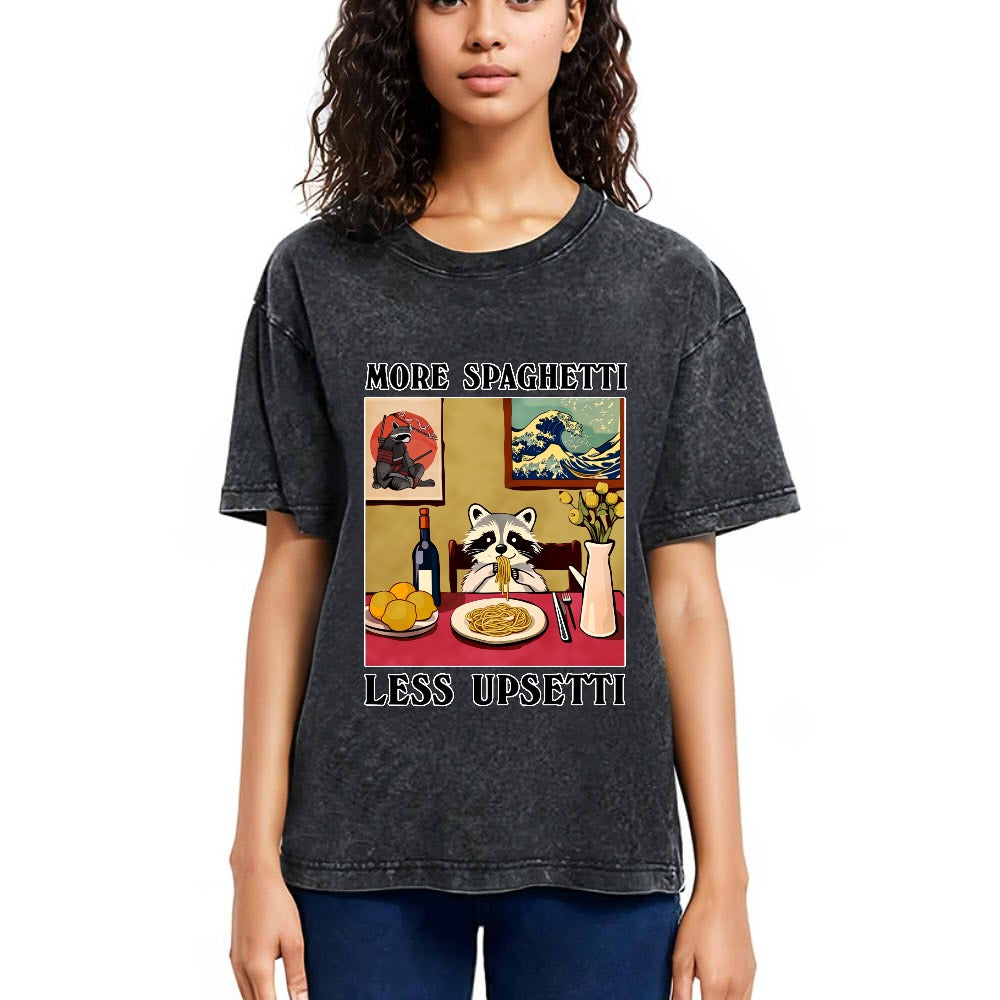 Tokyosol More Spaghetti Less Upsetti Japanese Washed T Shirt