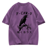 Tokyosol Funny Crow Call Washed T Shirt