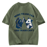 Tokyosol More Trash Can Less Trash Can T Washed T Shirt