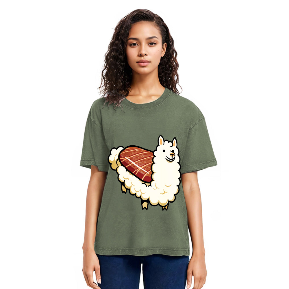 Tokyosol Alpaca Sushi Washed T Shirt
