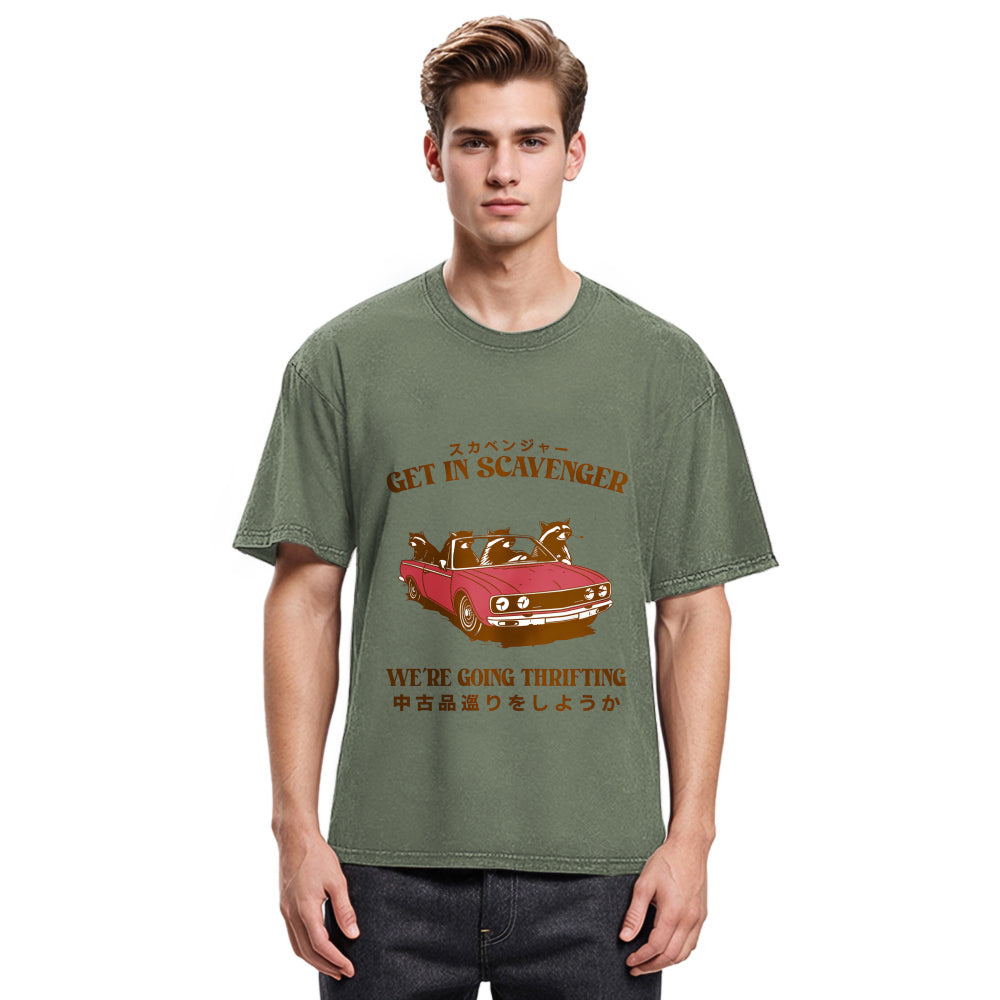 Tokyosol Get In Scavenger Washed T Shirt