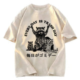 Tokyosol Every Day Is Trash Day Washed T Shirt