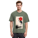 Tokyosol Japanese Crane Washed T Shirt