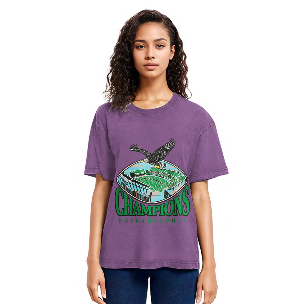 Tokyosol Philadelphia Eagles Champions Washed T Shirt