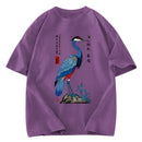 Tokyosol Colorful Crane Washed T Shirt