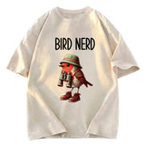 Tokyosol Funny Bird Nerd Washed T Shirt