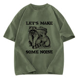 Tokyosol Noisy Raccoons And Possums Washed T Shirt
