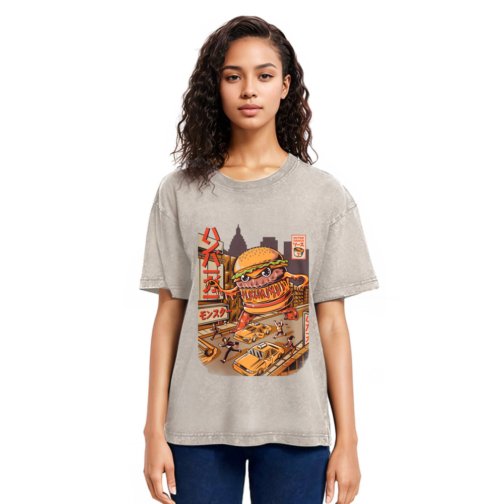 Tokyosol The Great Burger Kaiju Japanese Washed T Shirt