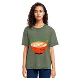 Tokyosol Miso Cute Washed Zip T Shirt