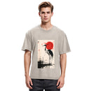 Tokyosol Japanese Crane Washed T Shirt