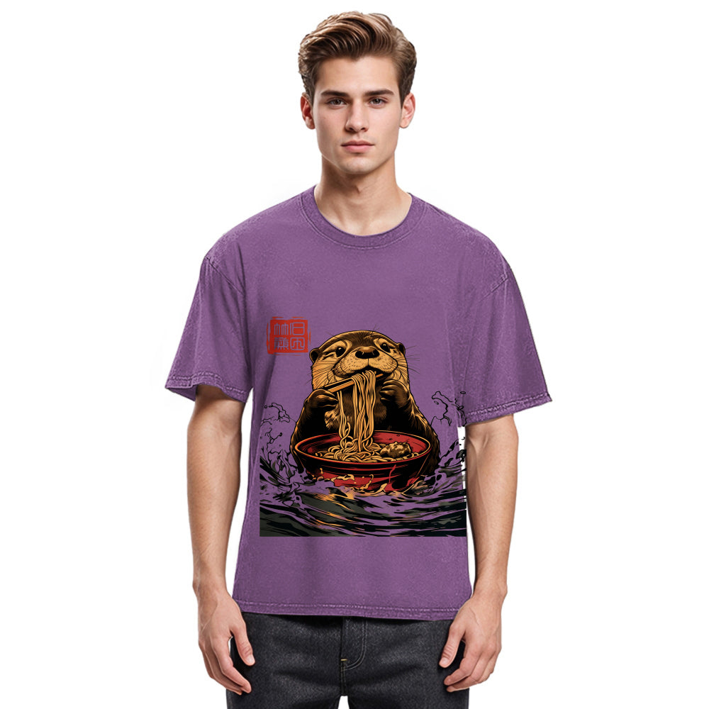 Tokyosol Ramen Lover Otter Washed T Shirt
