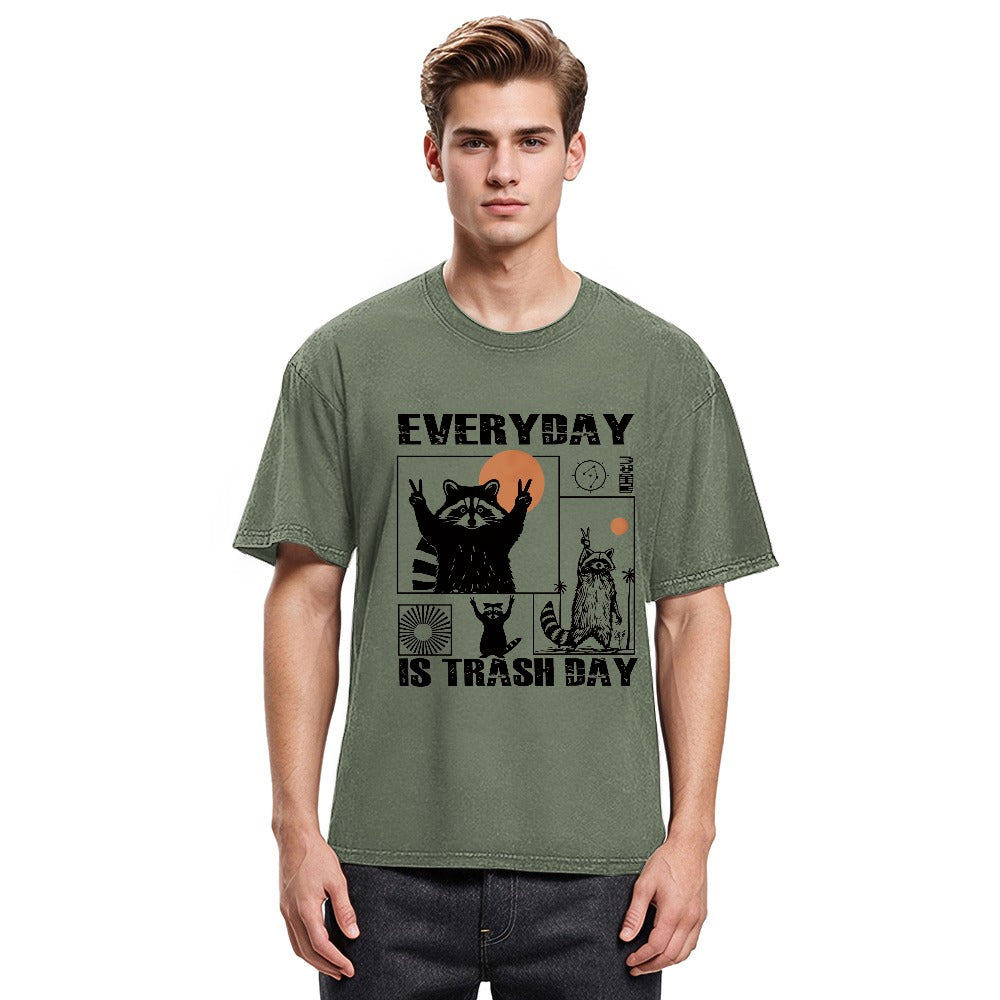 Tokyosol Everyday Is Trash Day Washed T Shirt